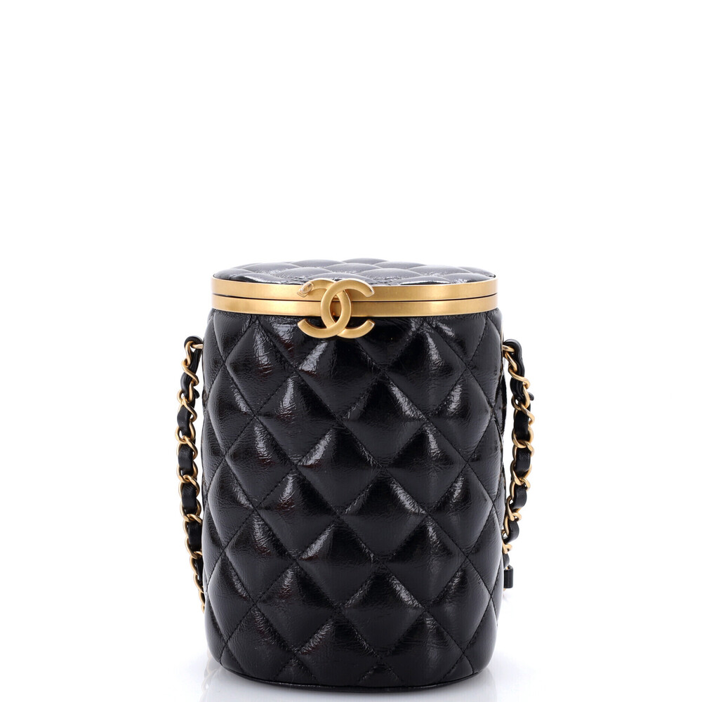 Chanel Small Crown Box Vanity Bag Quilted Lambskin